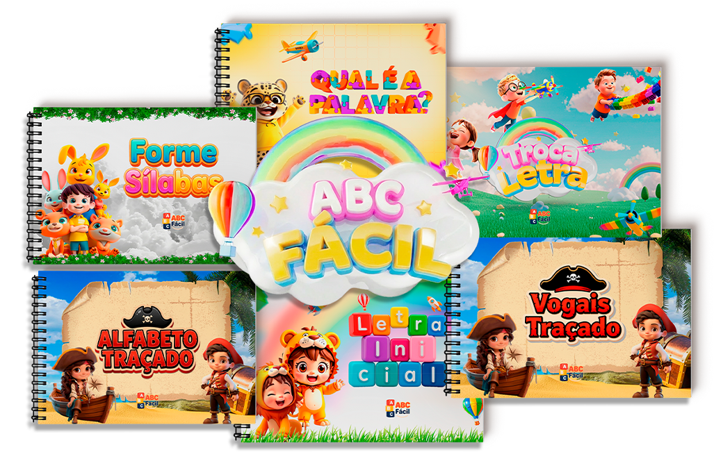 Páginas e recursos visuais do ABC Fácil